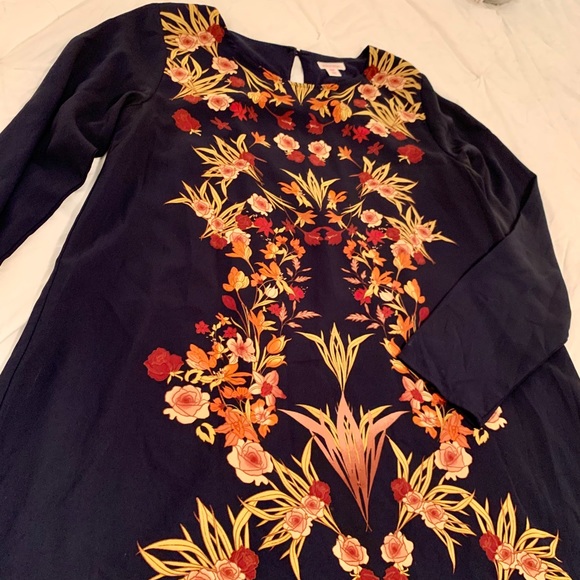 Patterned long sleeve sack dress - Picture 2 of 7